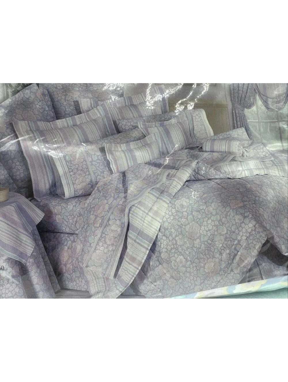 Vintage Cannon Royal Family 3pc Twin Sheet Set Jasmine Pastel Floral USA Cotton